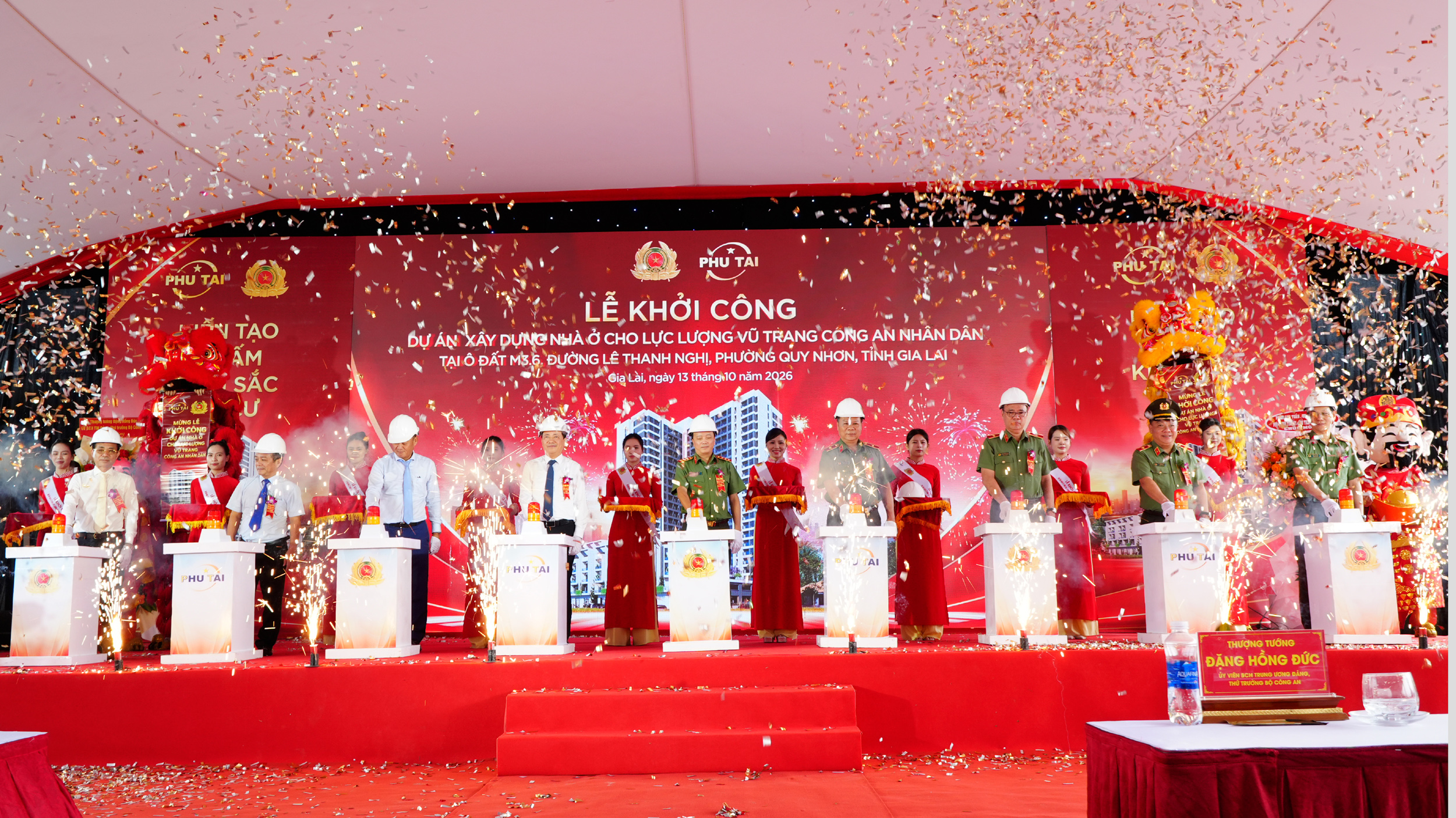 Bộ Công an khởi công dự án nhà ở xã hội 24 tầng ở Gia Lai - Ảnh 1.