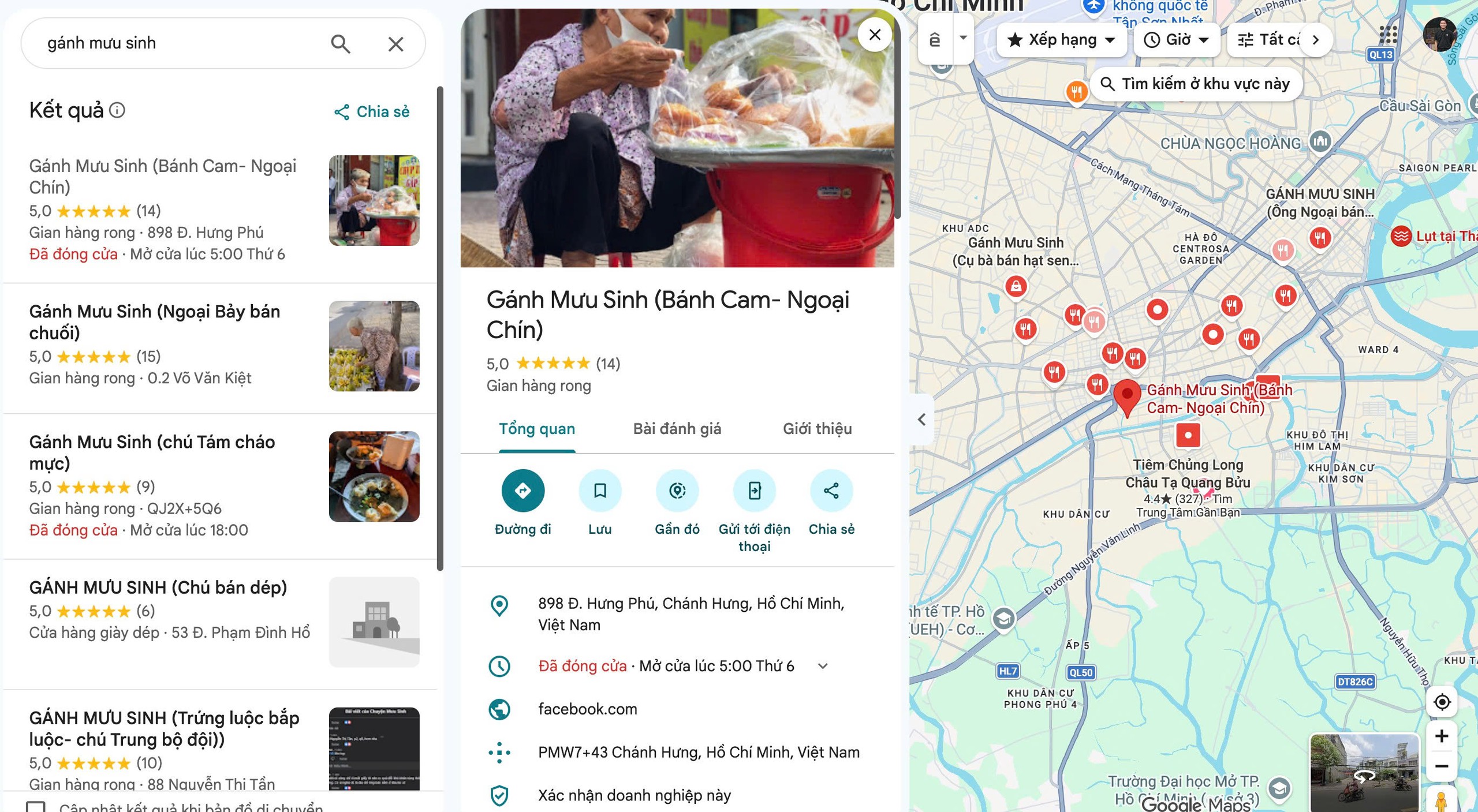 Tìm trên Google Maps ủng hộ 'gánh mưu sinh' của những ông bà lớn tuổi ở TP.HCM - Ảnh 1.