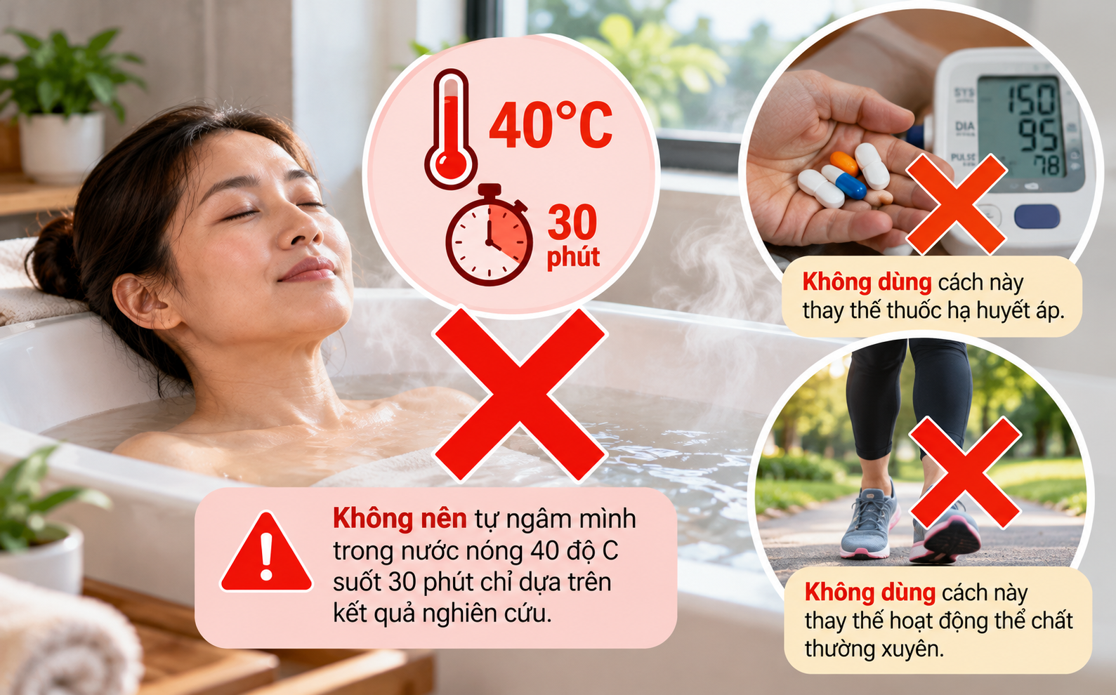 Ngâm mình trong nước nóng: Nghiên cứu mới phát hiện điều bất ngờ với huyết áp - Ảnh 2.