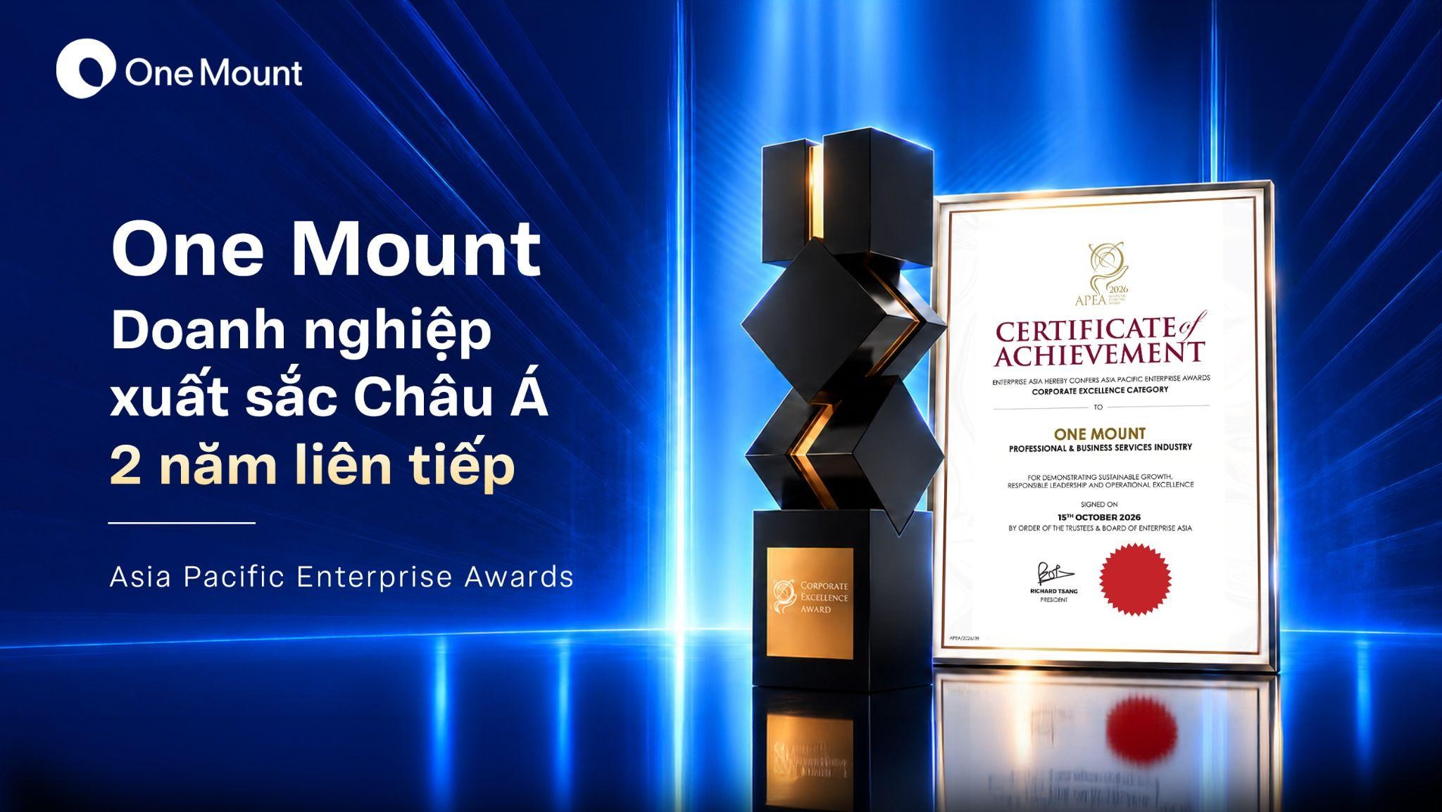 Hai năm liền nhận giải APEA: One Mount khẳng định chiến lược hệ sinh thái số - Ảnh 1.