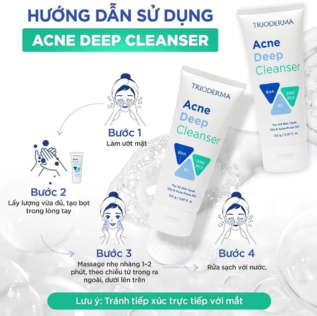 Review sữa rửa mặt Trioderma Acne Deep Cleanser có tốt với làn da dầu mụn Việt không? - Ảnh 8.