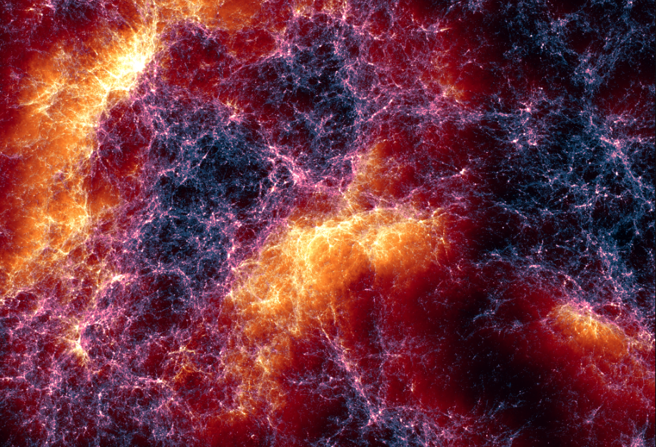 Supercomputer reveals first two billion years of ‘cosmic web’ - Ảnh 1.