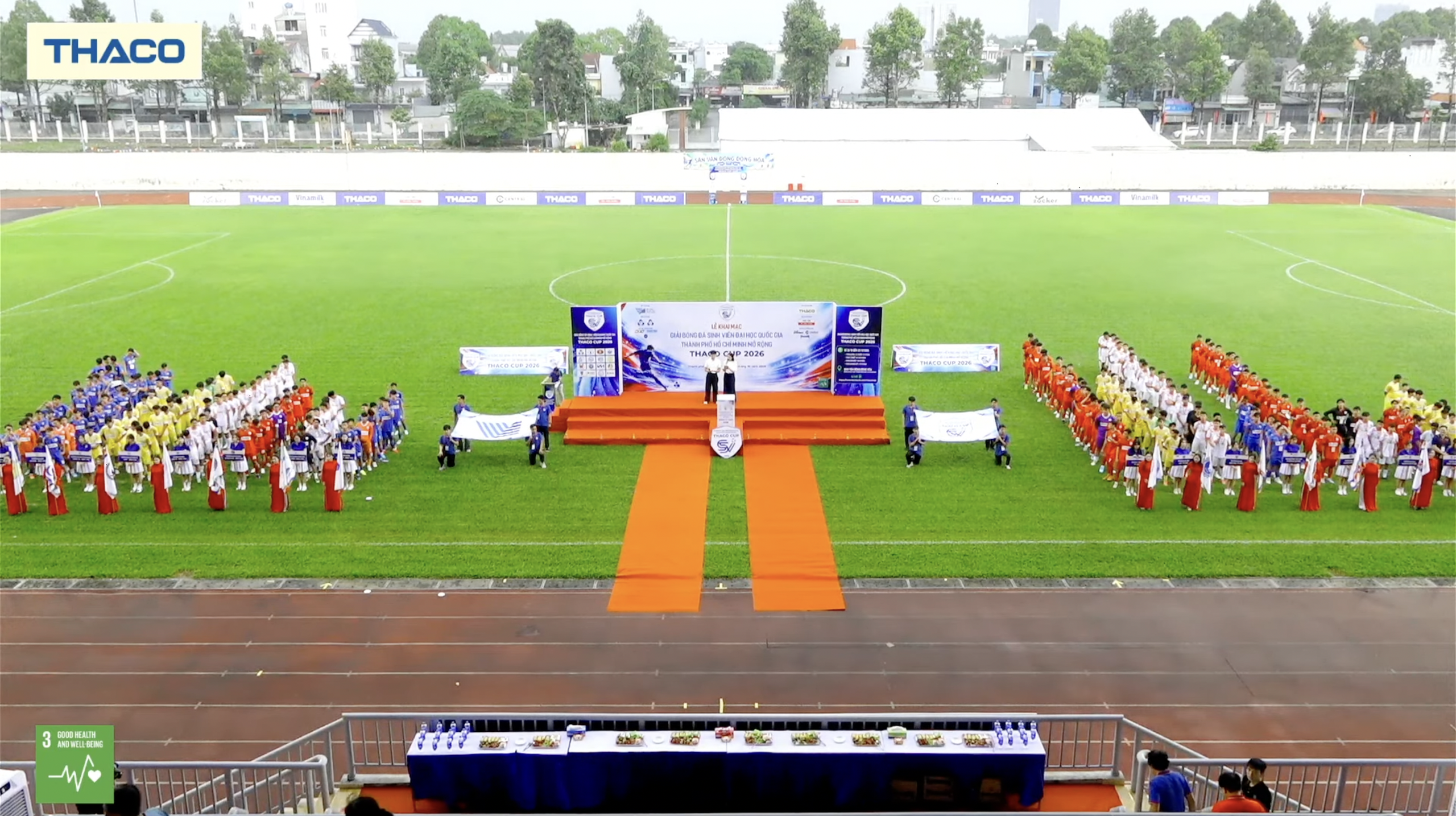Khai mạc giải bóng đá sinh viên ĐH Quốc gia TP.HCM mở rộng THACO Cup 2026- Ảnh 1.