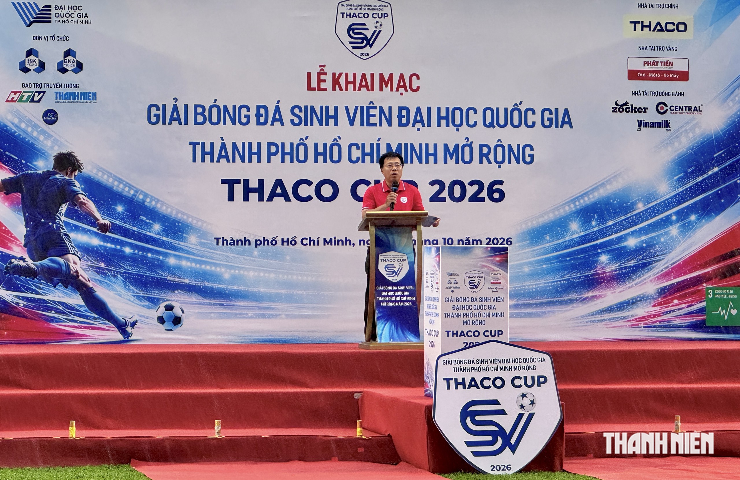Khai mạc giải bóng đá sinh viên ĐH Quốc gia TP.HCM mở rộng THACO Cup 2026- Ảnh 2.