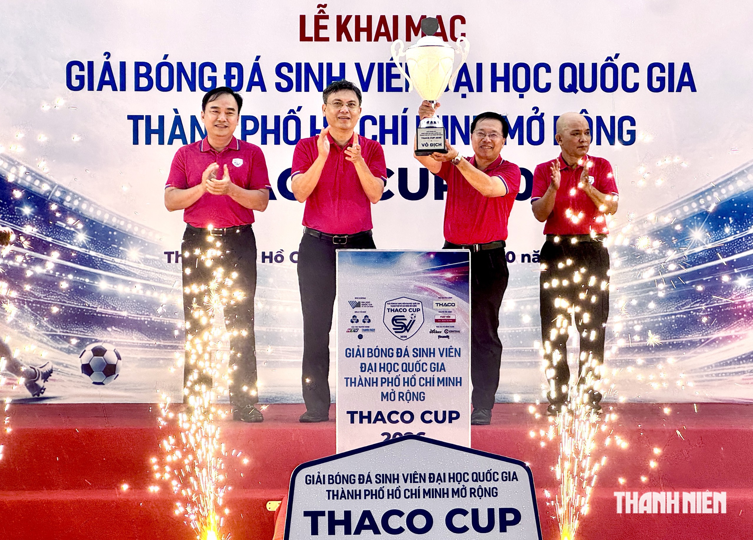 Khai mạc giải bóng đá sinh viên ĐH Quốc gia TP.HCM mở rộng THACO Cup 2026- Ảnh 3.
