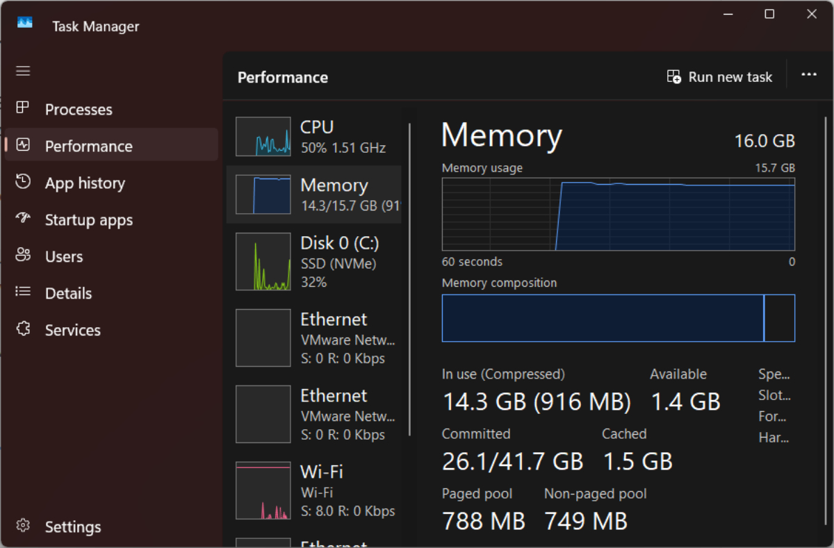 Đừng vội lo khi Windows 11 dùng gần 100% RAM của máy tính - Ảnh 1.
