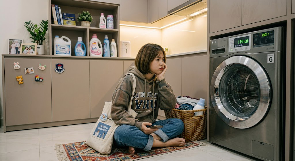Vì sao máy giặt báo còn 1 phút nhưng phải chờ rất lâu mới xong? - Ảnh 1.