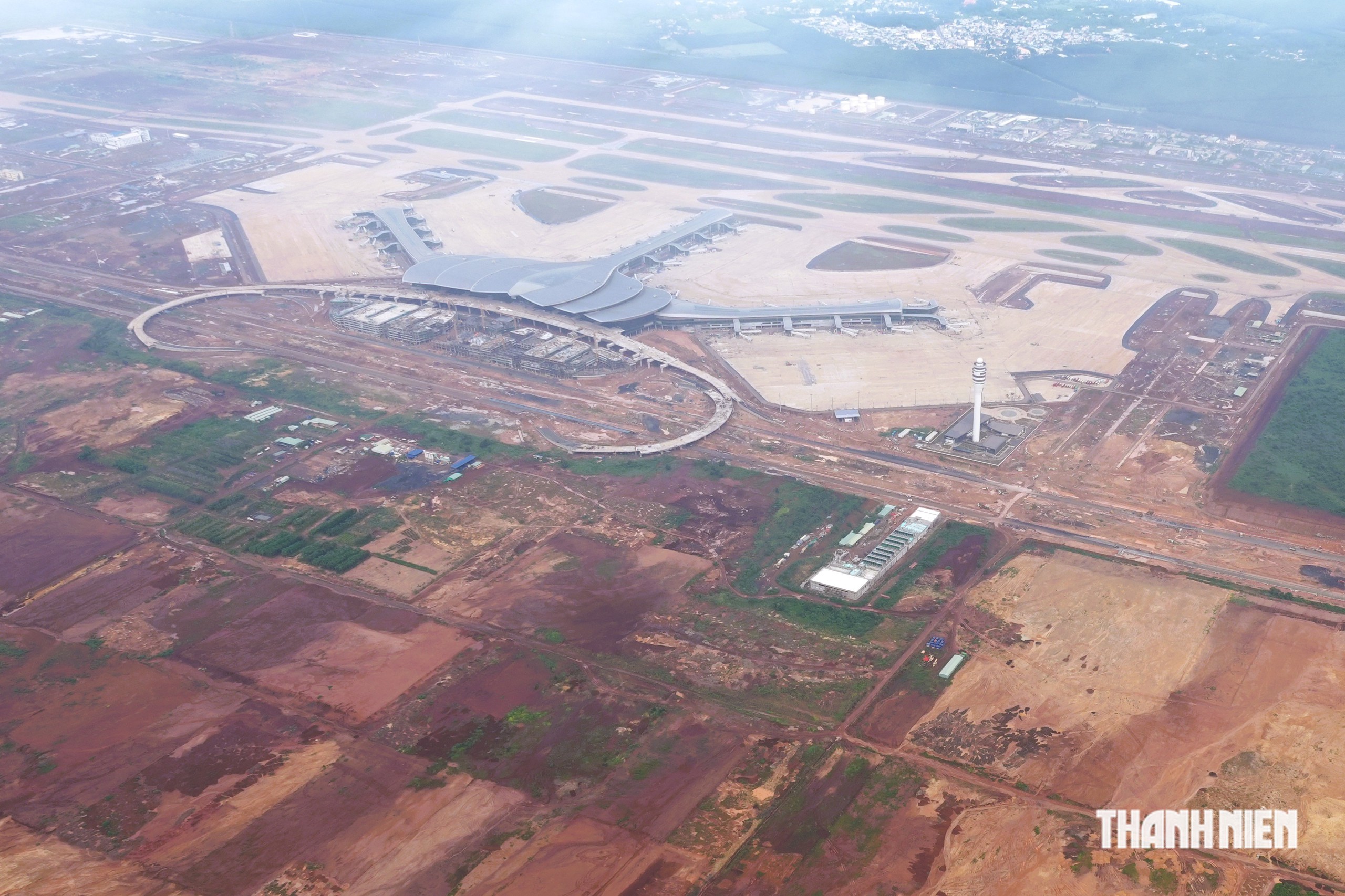 S&acirc;n bay Long Th&agrave;nh, nh&igrave;n từ trực thăng  - Ảnh 6.