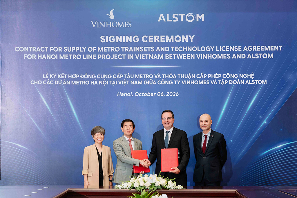 Vingroup hợp tác với Alstom cung cấp 200 đoàn tàu metro Hà Nội- Ảnh 1.