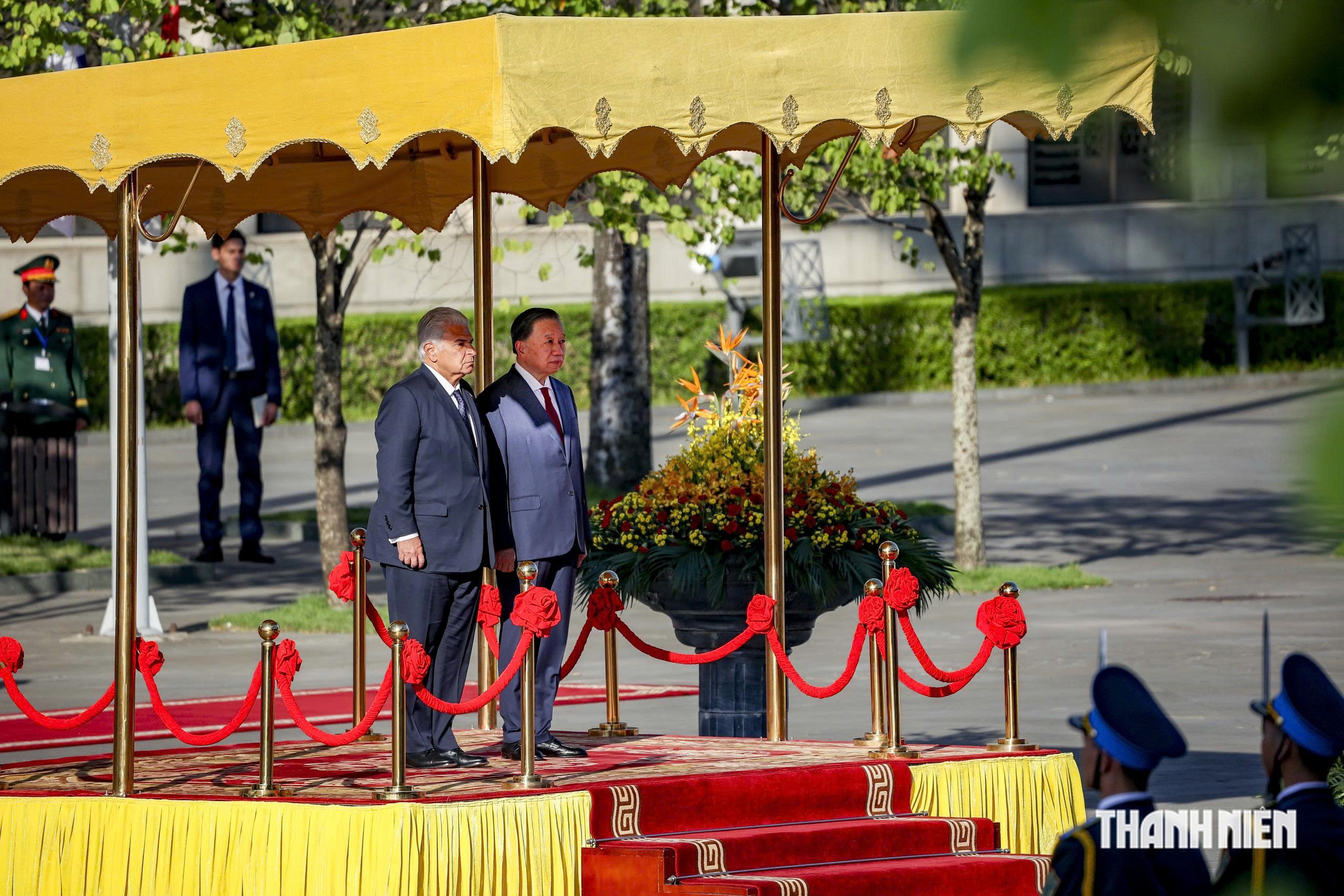 Tổng Bí thư, Chủ tịch nước Tô Lâm chủ trì lễ đón Tổng thống Panama- Ảnh 2.