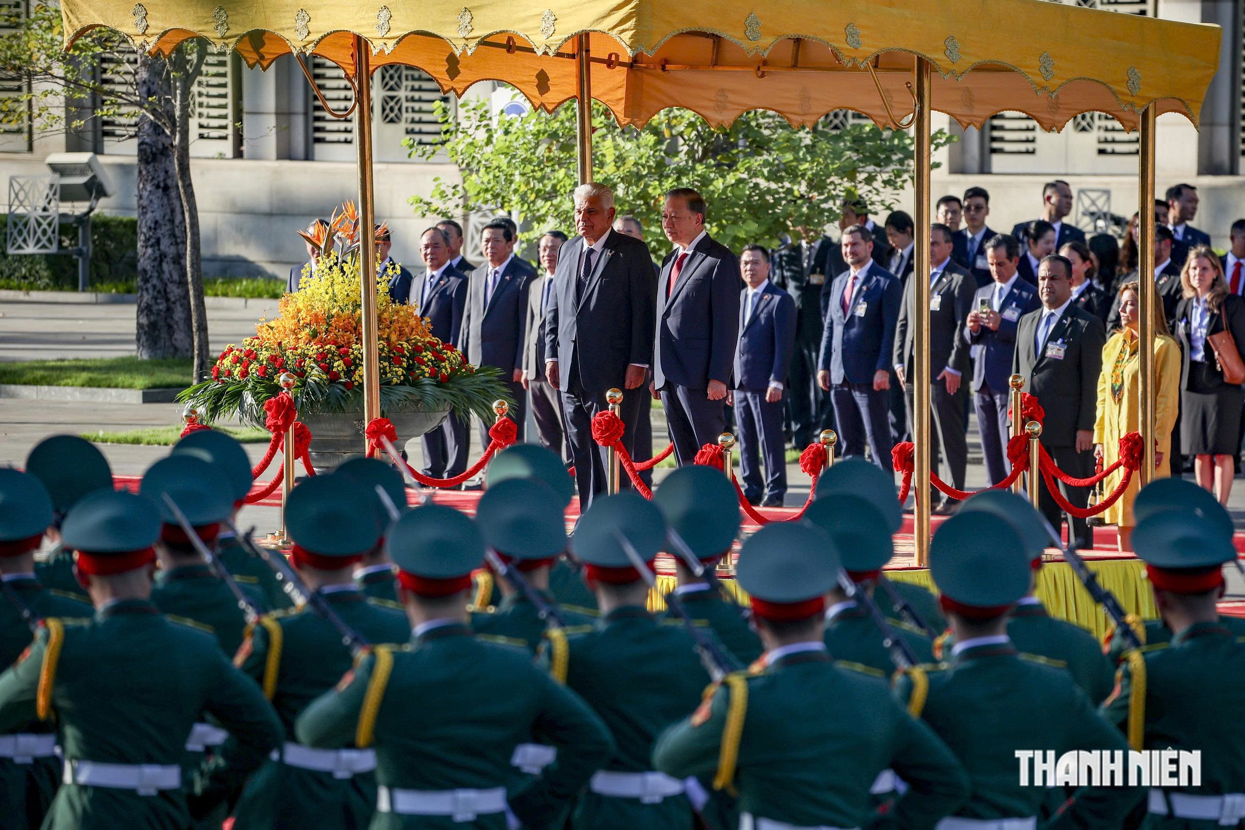 Tổng Bí thư, Chủ tịch nước Tô Lâm chủ trì lễ đón Tổng thống Panama- Ảnh 4.