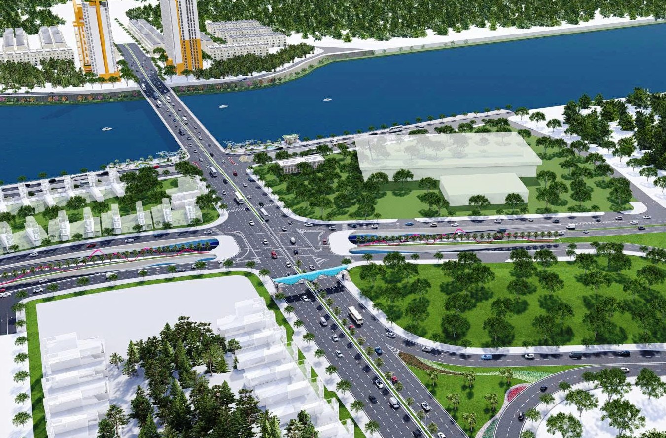 Đà Nẵng phân luồng giao thông phục vụ thi công đường dẫn lên cầu Hòa Xuân- Ảnh 1.