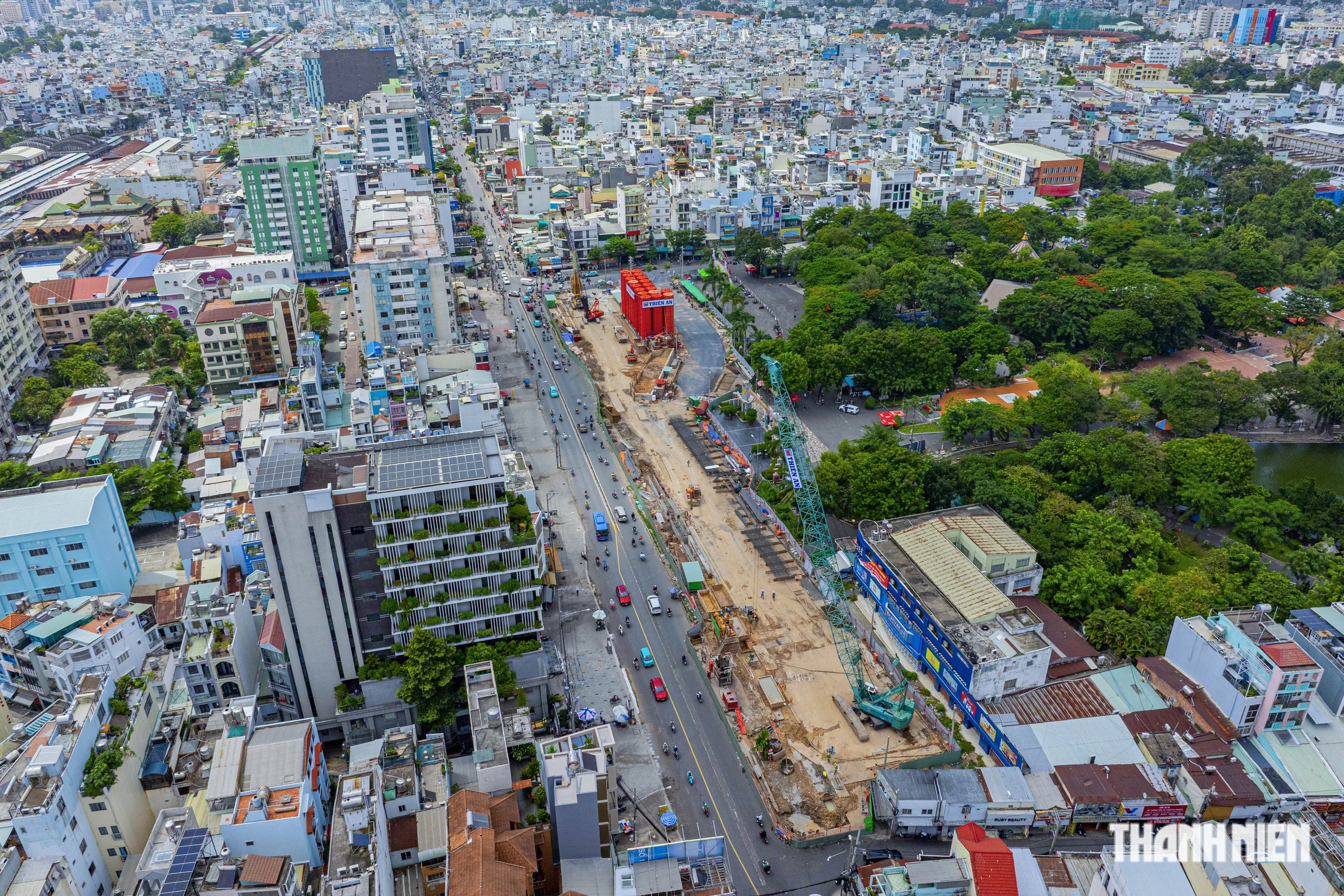 Toàn cảnh 11 ga metro số 2 TP.HCM trước ngày thành 'đại công trường' - Ảnh 6.