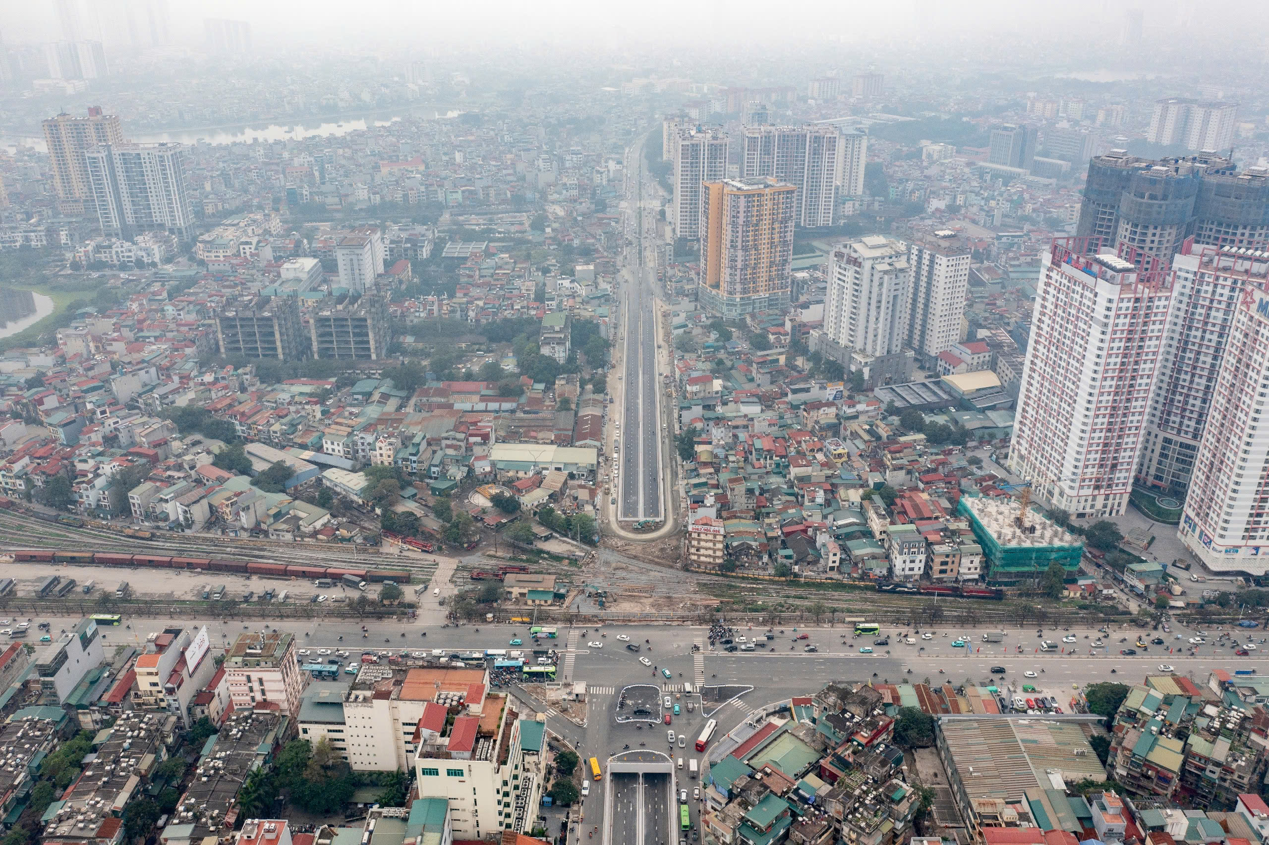 H&igrave;nh h&agrave;i hầm chui gần 800 tỉ đưa v&agrave;o khai th&aacute;c tạm dịp tết ở H&agrave; Nội- Ảnh 1.