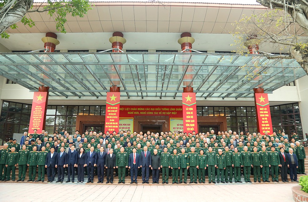 Tổng B&iacute; thư T&ocirc; L&acirc;m gặp mặt tướng lĩnh qu&acirc;n đội nghỉ hưu, nghỉ c&ocirc;ng t&aacute;c - Ảnh 7.