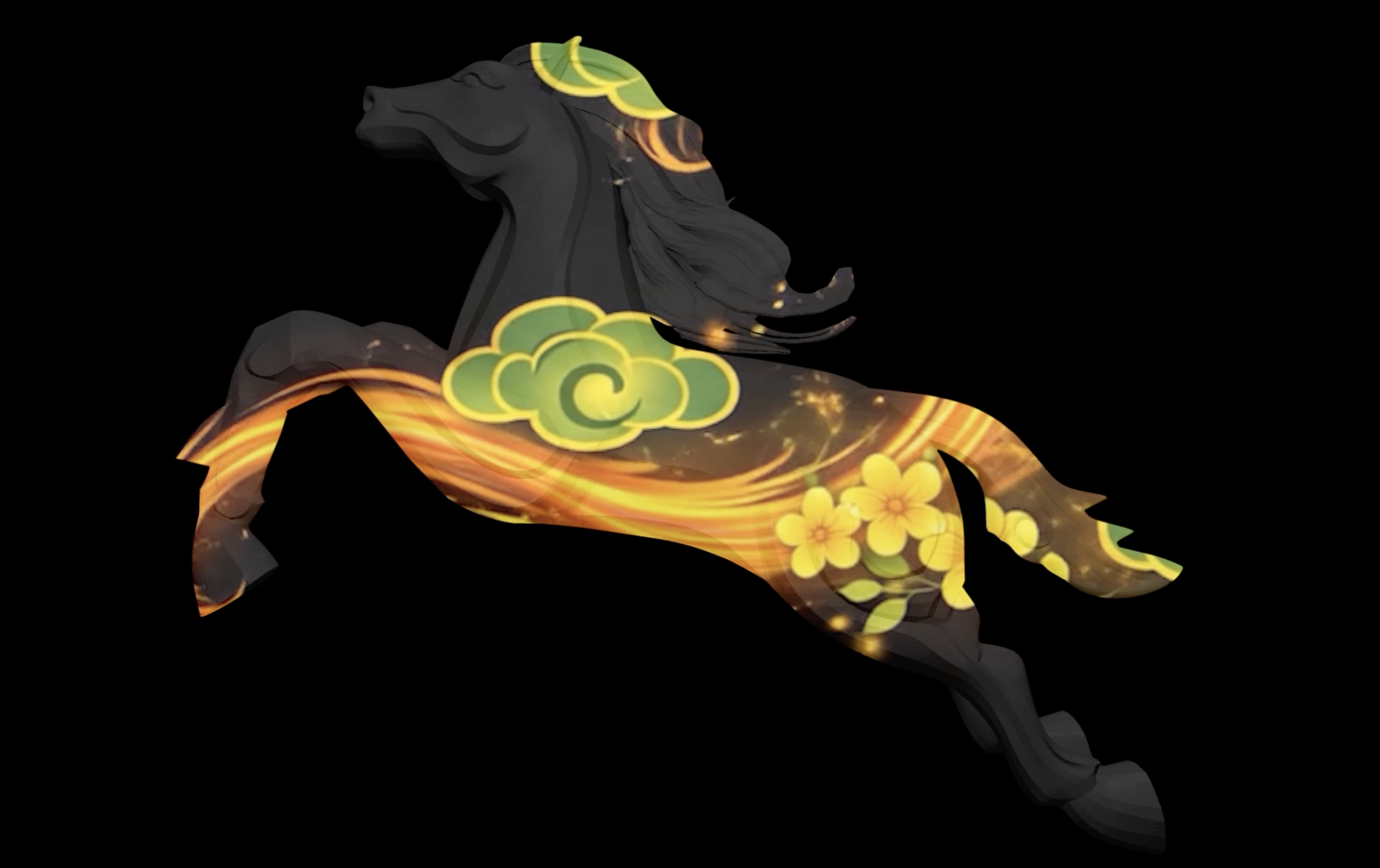 Chiếu thử mapping tr&ecirc;n linh vật cổng ch&agrave;o Đường hoa Nguyễn Huệ - Ảnh 1.