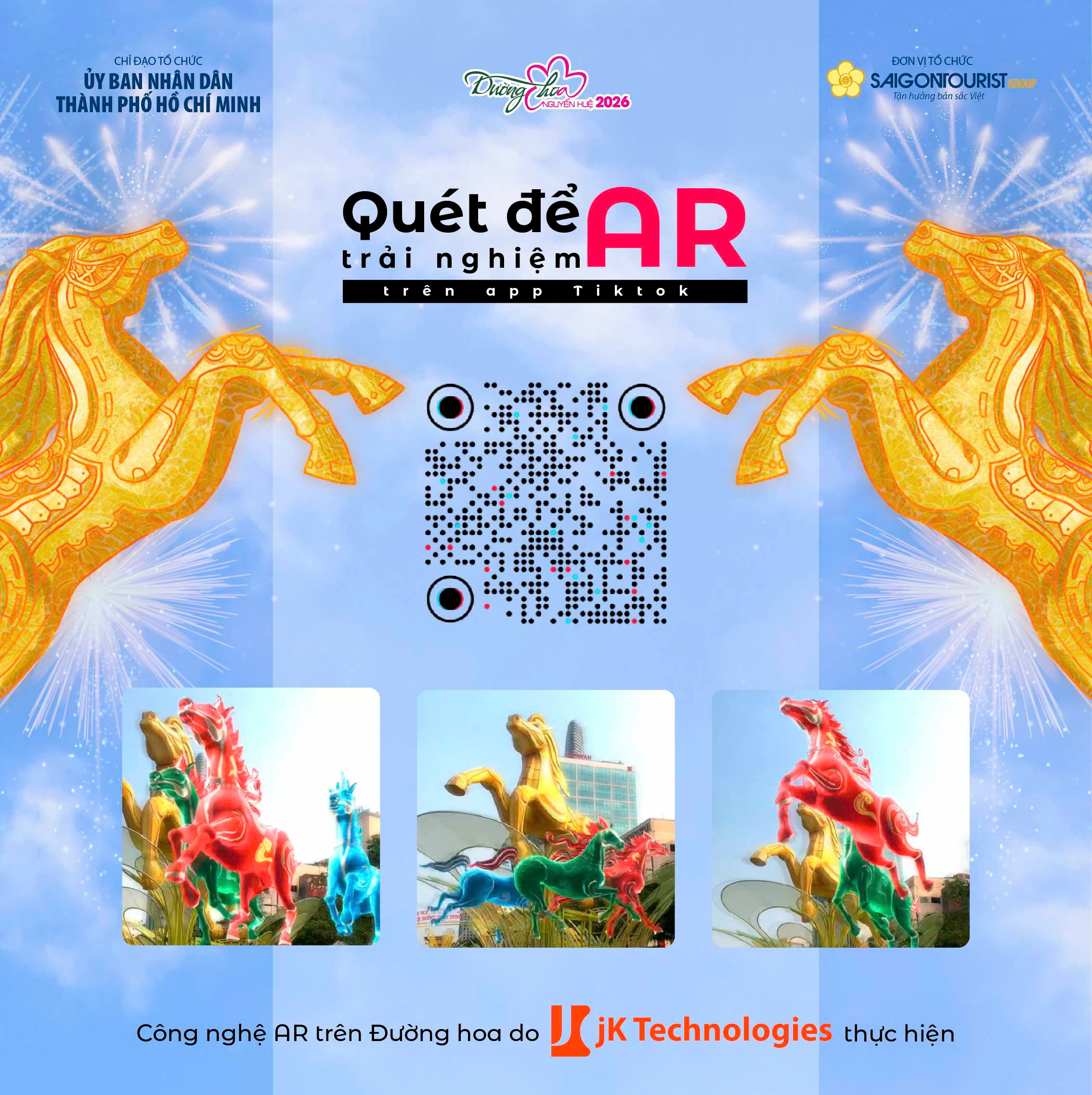 Chiếu thử mapping tr&ecirc;n linh vật cổng ch&agrave;o Đường hoa Nguyễn Huệ - Ảnh 3.