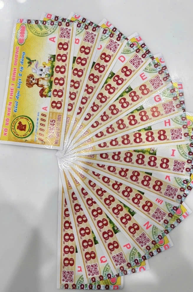 Truy tìm dãy số 888888 trúng xổ số miền Nam ngày 13 tháng 2 đài Bình Dương