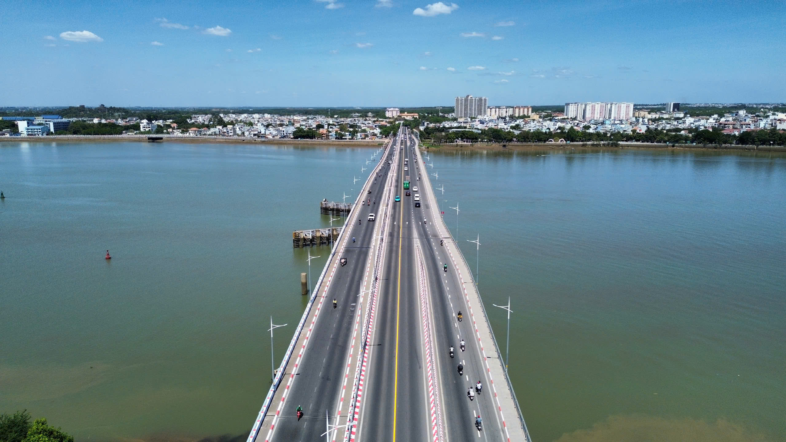 Tr&aacute;i điều B&igrave;nh Phước s&aacute;nh vai c&ugrave;ng bưởi T&acirc;n Triều tại đường hoa ven s&ocirc;ng Đồng Nai - Ảnh 1.