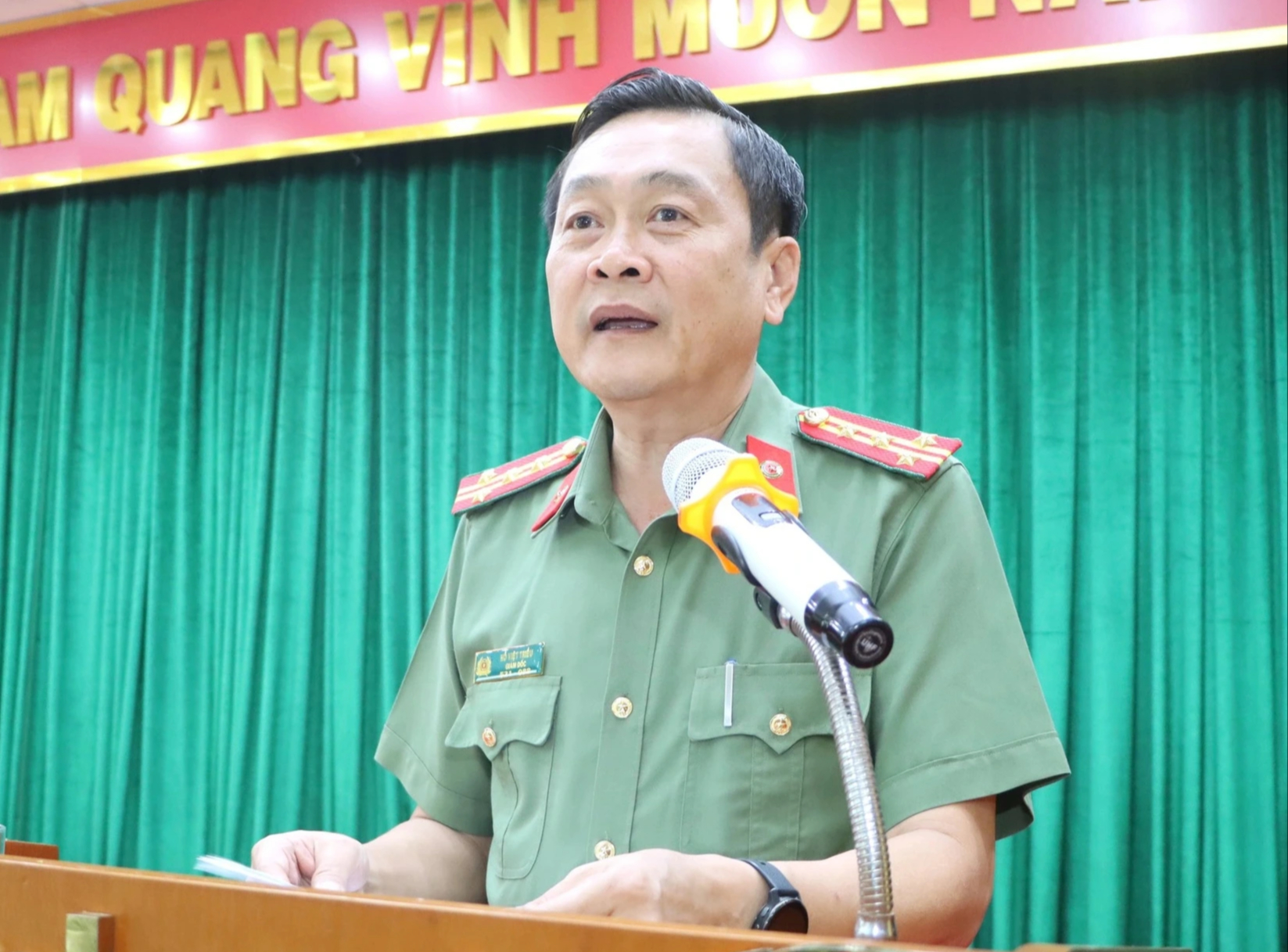 Diễn tập chống cướp ngân hàng tại Cà Mau, tình huống giả định cuối giờ giao dịch - Ảnh 1.