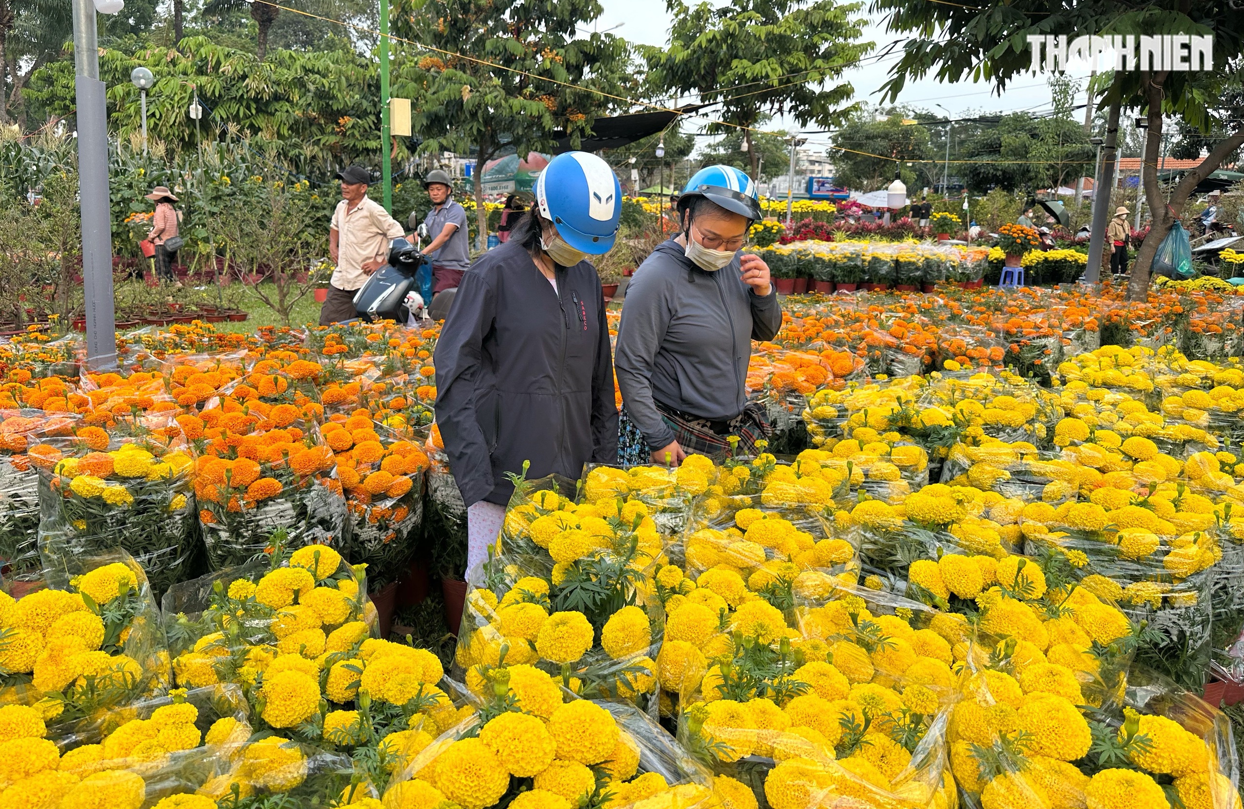 Chiều 27 tết, chợ hoa tết TP.HCM người b&aacute;n cười tươi: 'Sắp hết! Sắp về nh&agrave; rồi!' - Ảnh 7.