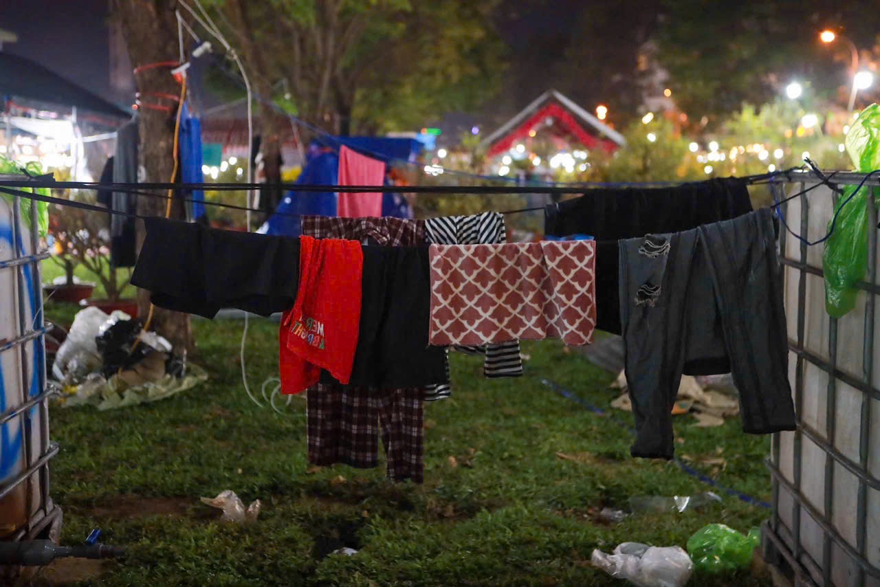 Gia đình 5 người sống 'dã chiến', đánh cược vào 10 ngày bán hoa tết - Ảnh 5.