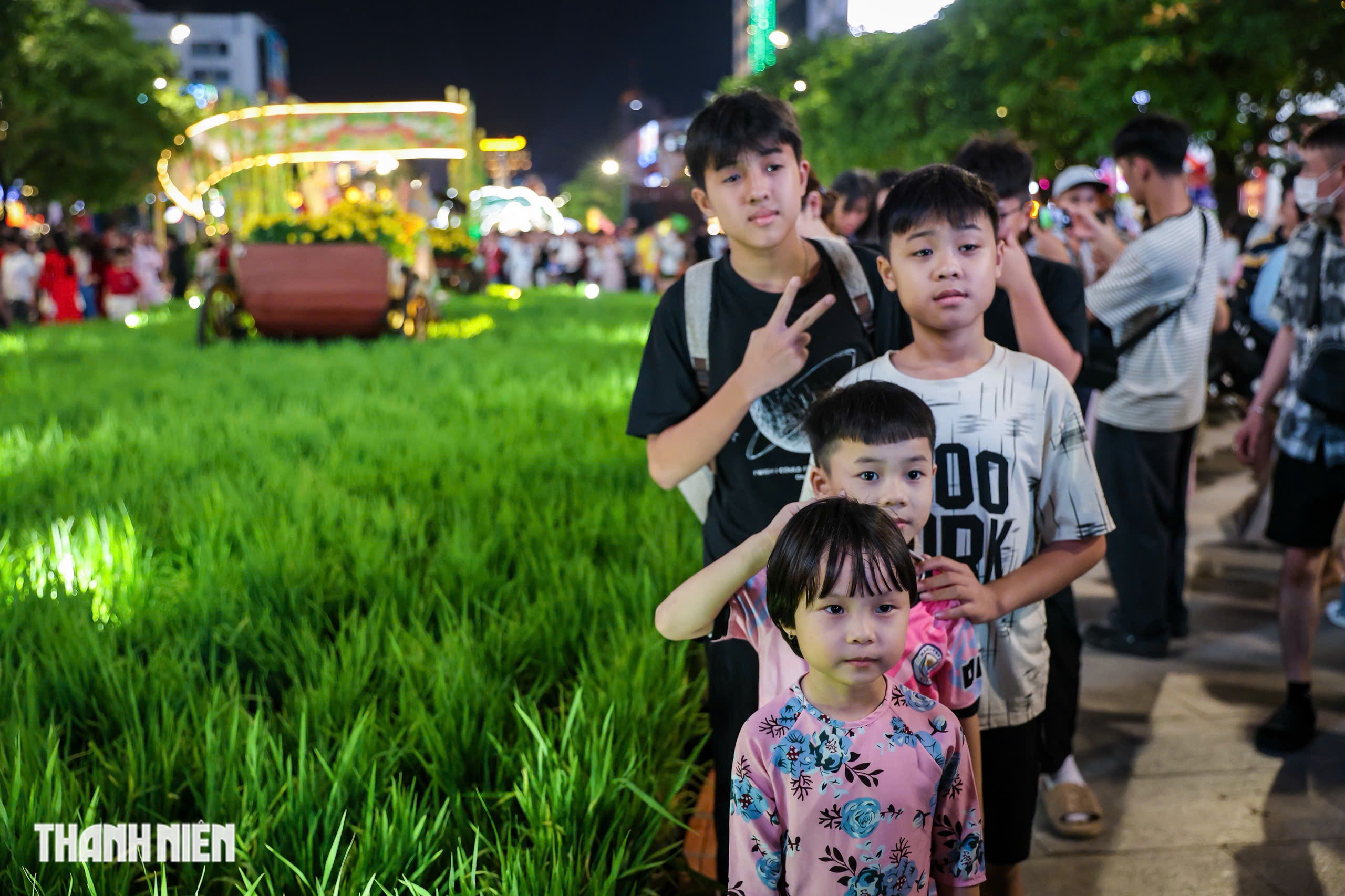 Hàng ngàn người đổ về tham quan đường hoa Nguyễn Huệ trong đêm khai mạc - Ảnh 9.