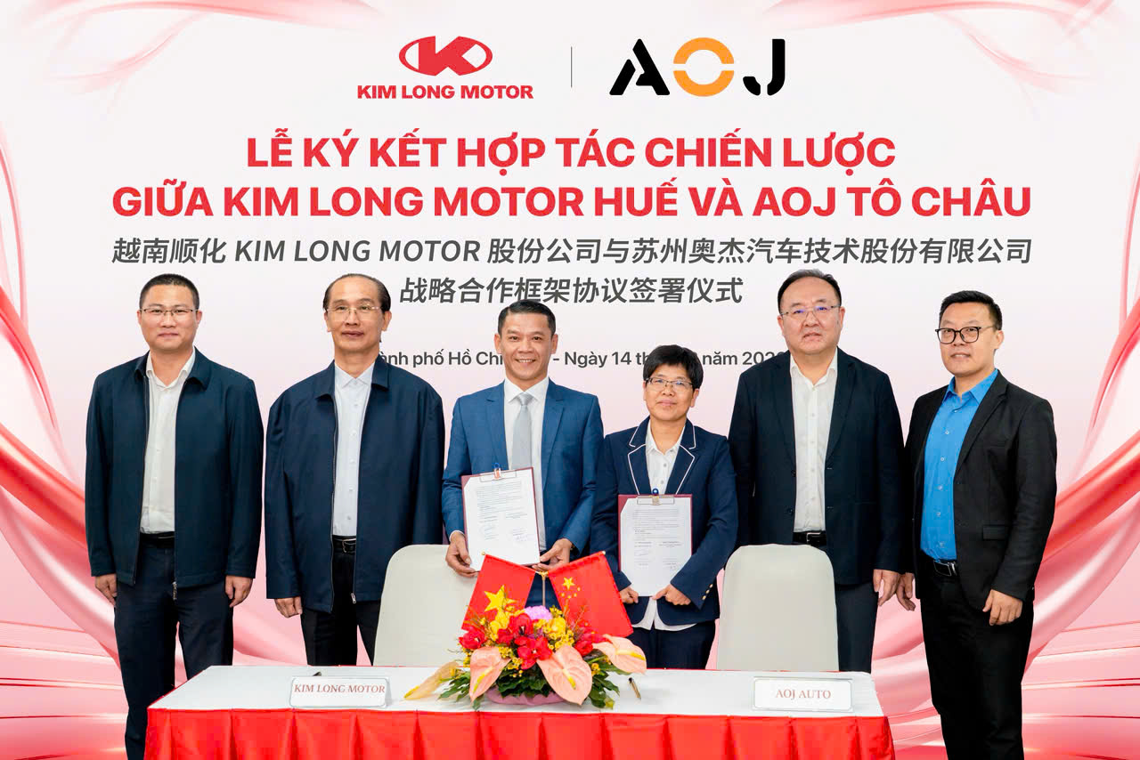 Kim Long Motor và AOJ Tô Châu hợp tác chiến lược sản xuất, kinh doanh ô tô- Ảnh 1. Kim Long Motor và AOJ Tô Châu hợp tác chiến lược sản xuất, kinh doanh ô tô- Ảnh 1.