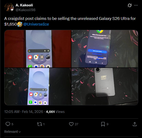 Galaxy S26+ bất ngờ được rao bán công khai dù chưa ra mắt - Ảnh 1.