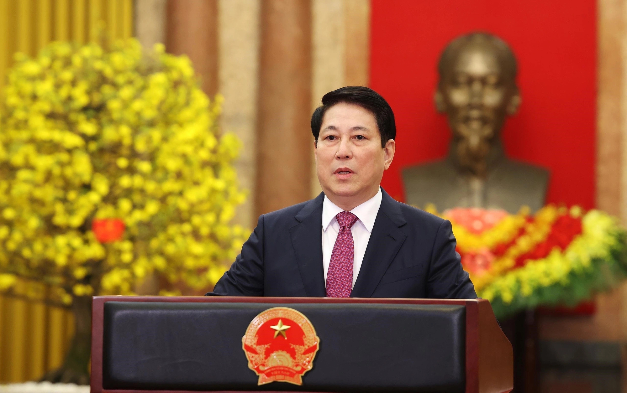 Chủ tịch nước Lương Cường chúc tết Bính Ngọ 2026 - Ảnh 1.