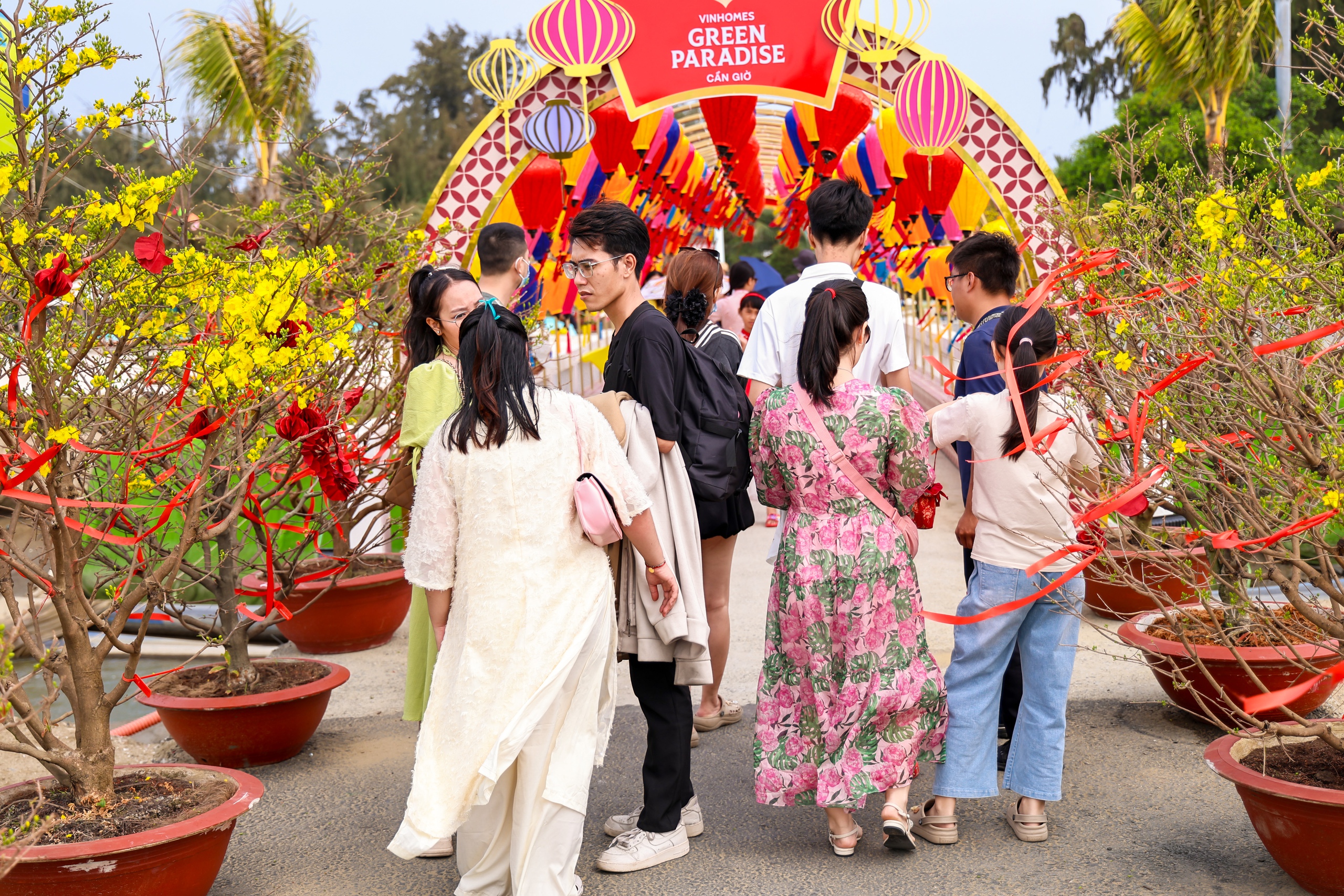 Đường hoa mai - đào lớn nhất miền Nam tại Cần Giờ nở rộ, check-in là 'auto' choáng ngợp- Ảnh 8. Đường hoa mai - đào lớn nhất miền Nam tại Cần Giờ nở rộ, check-in là 'auto' choáng ngợp- Ảnh 8.