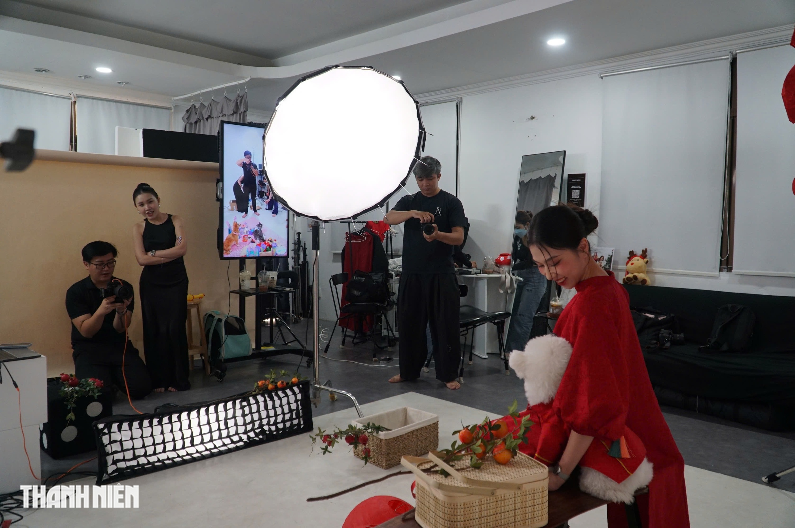 Thú cưng lên đồ chụp ảnh tết, chủ chi tiền triệu vẫn vui - Ảnh 3.