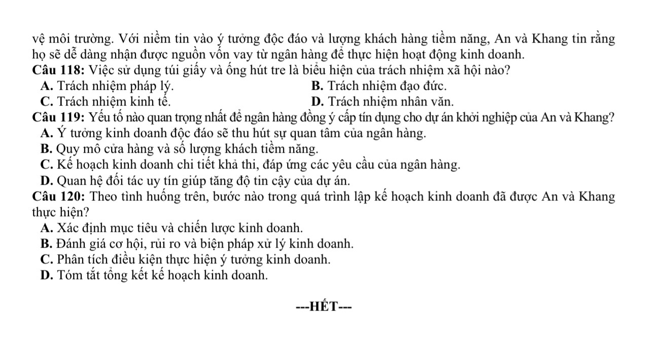 Đề thi mẫu đánh giá năng lực ĐH Quốc gia TP.HCM 2026 - Ảnh 19.