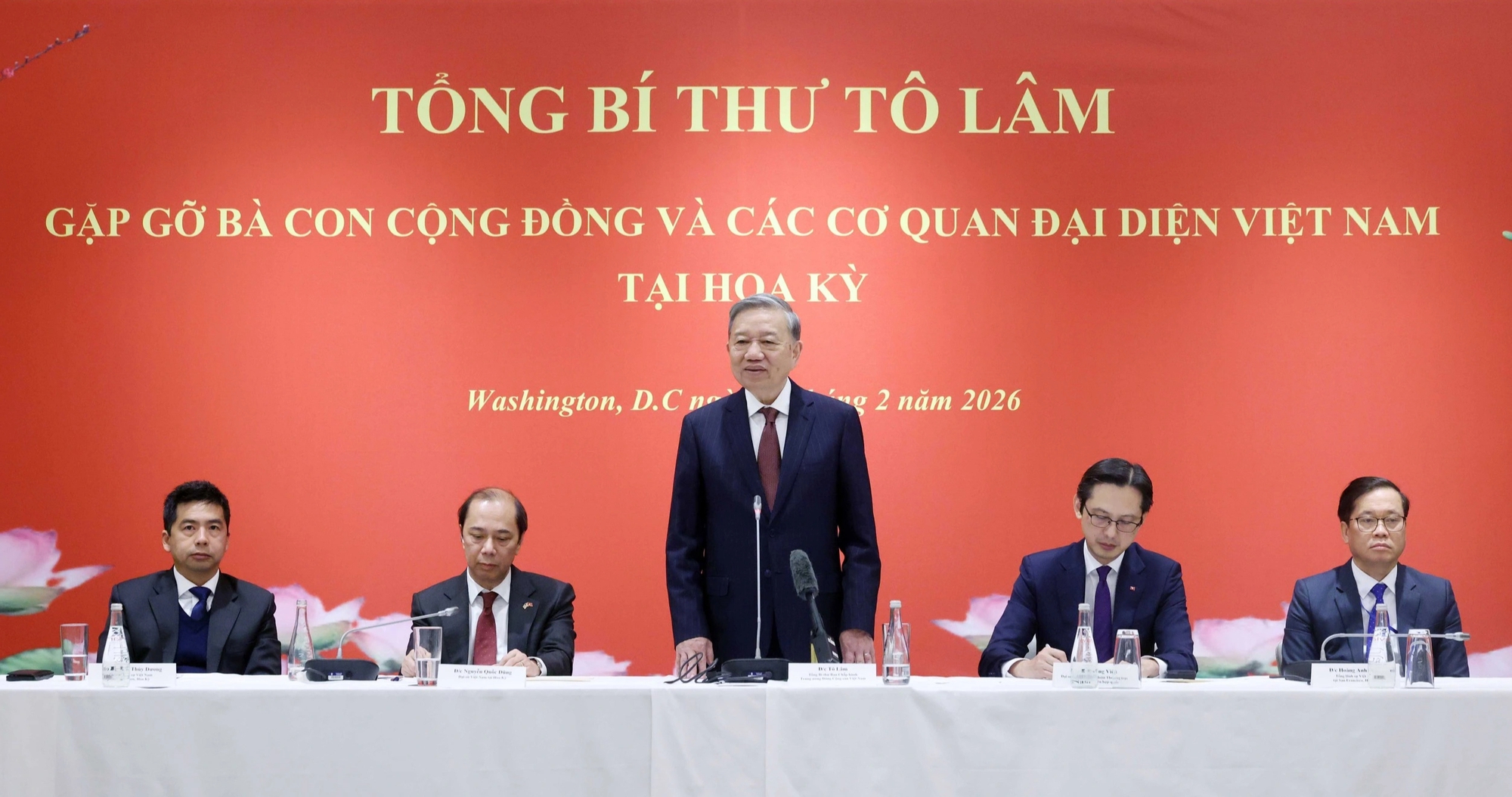 Tổng B&iacute; thư T&ocirc; L&acirc;m gặp gỡ b&agrave; con cộng đồng Việt Nam tại Mỹ - Ảnh 2.