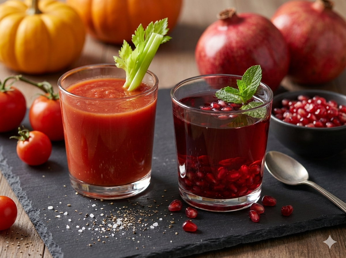 Nước ép lựu và nước ép cà chua: Loại nào giúp hạ huyết áp tốt hơn? - Ảnh 1.