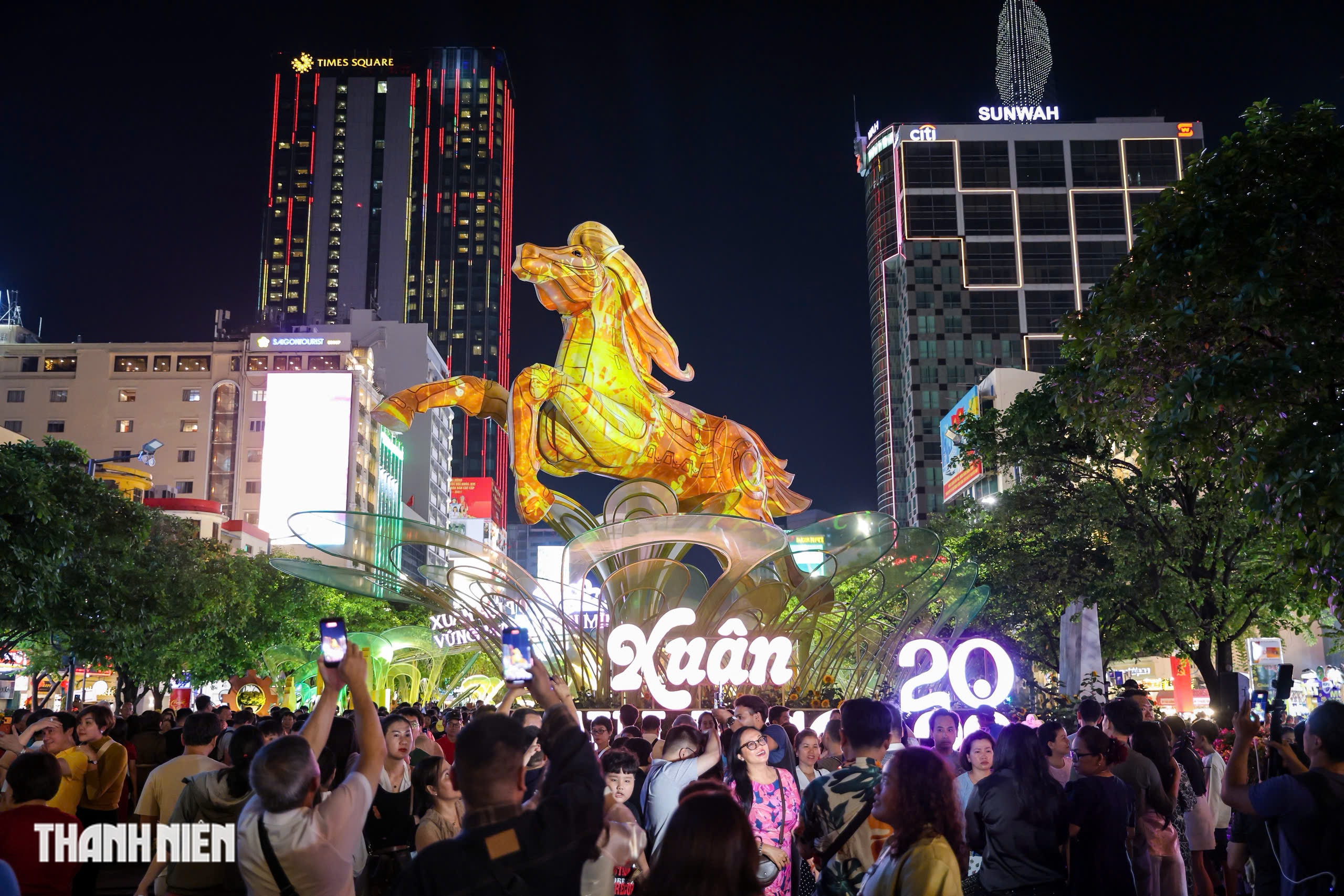 Đại cảnh ngựa ở đường hoa Nguyễn Huệ được giữ lại thêm 1 tháng - Ảnh 1.