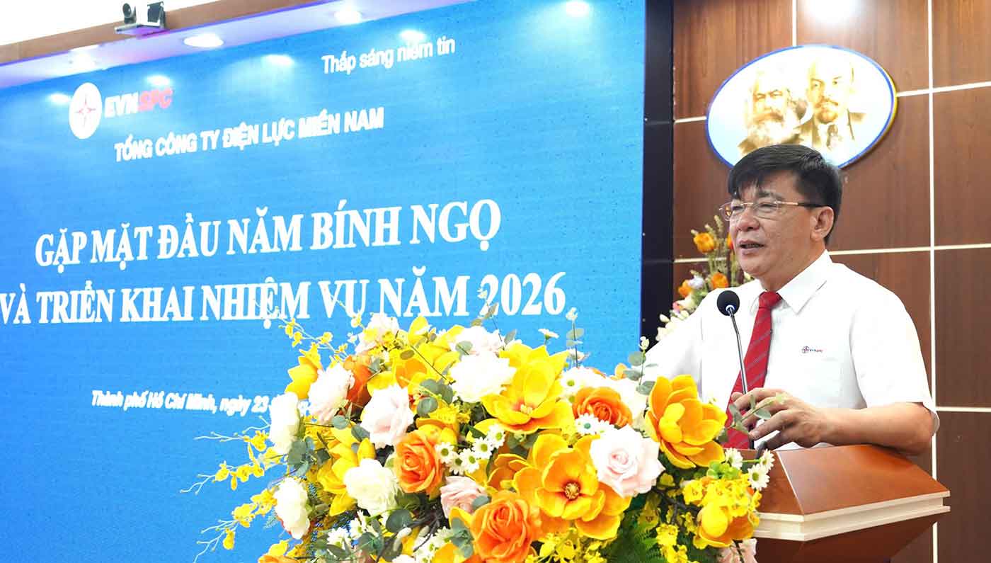 EVNSPC triển khai nhiệm vụ ngay sau kỳ nghỉ tết Nguyên đán 2026 - Ảnh 1.