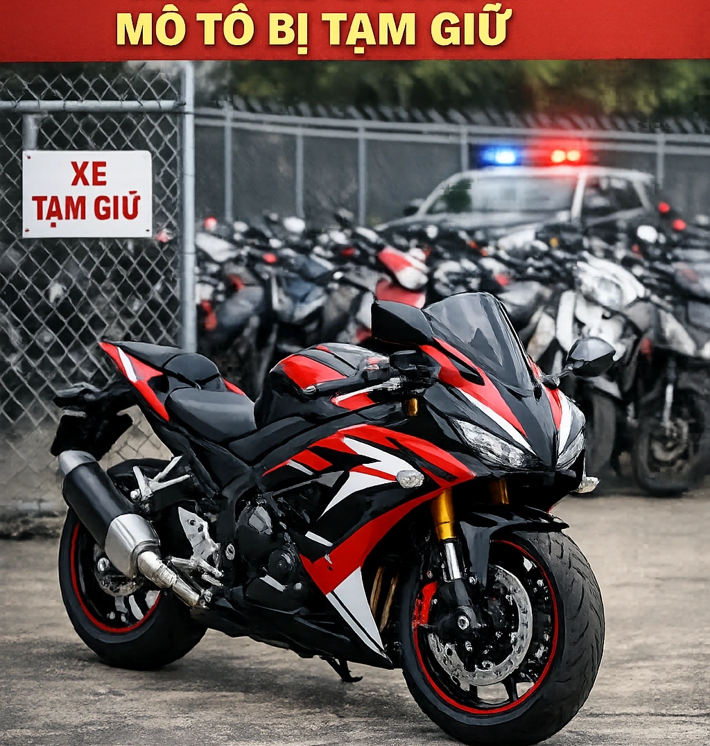 Công an TP.HCM tìm chủ sở hữu 13 mô tô quá hạn tạm giữ - Ảnh 1.