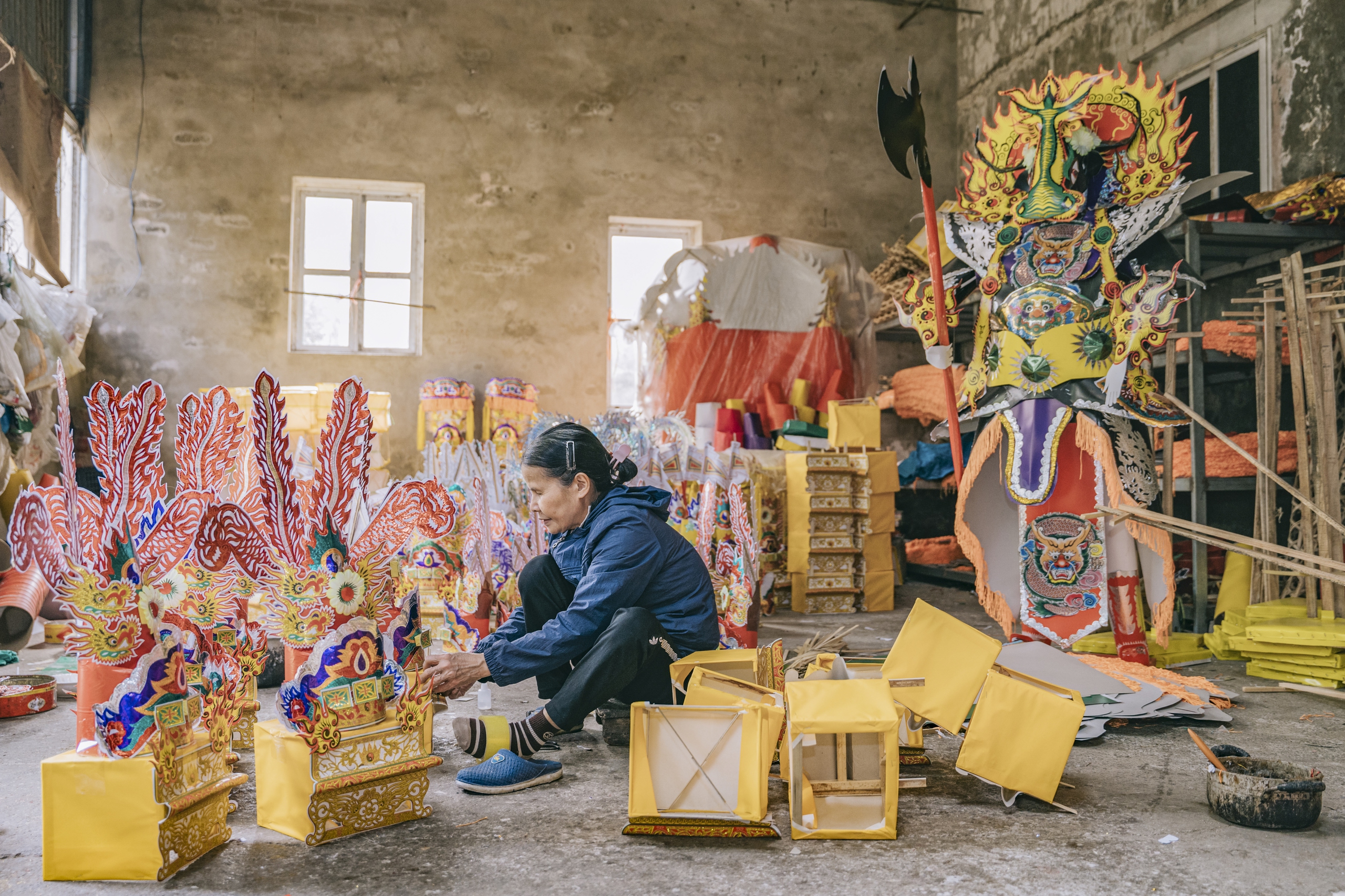 Thủ phủ v&agrave;ng m&atilde; H&agrave; Nội tất bật trước tết Nguy&ecirc;n đ&aacute;n B&iacute;nh Ngọ 2026- Ảnh 12.
