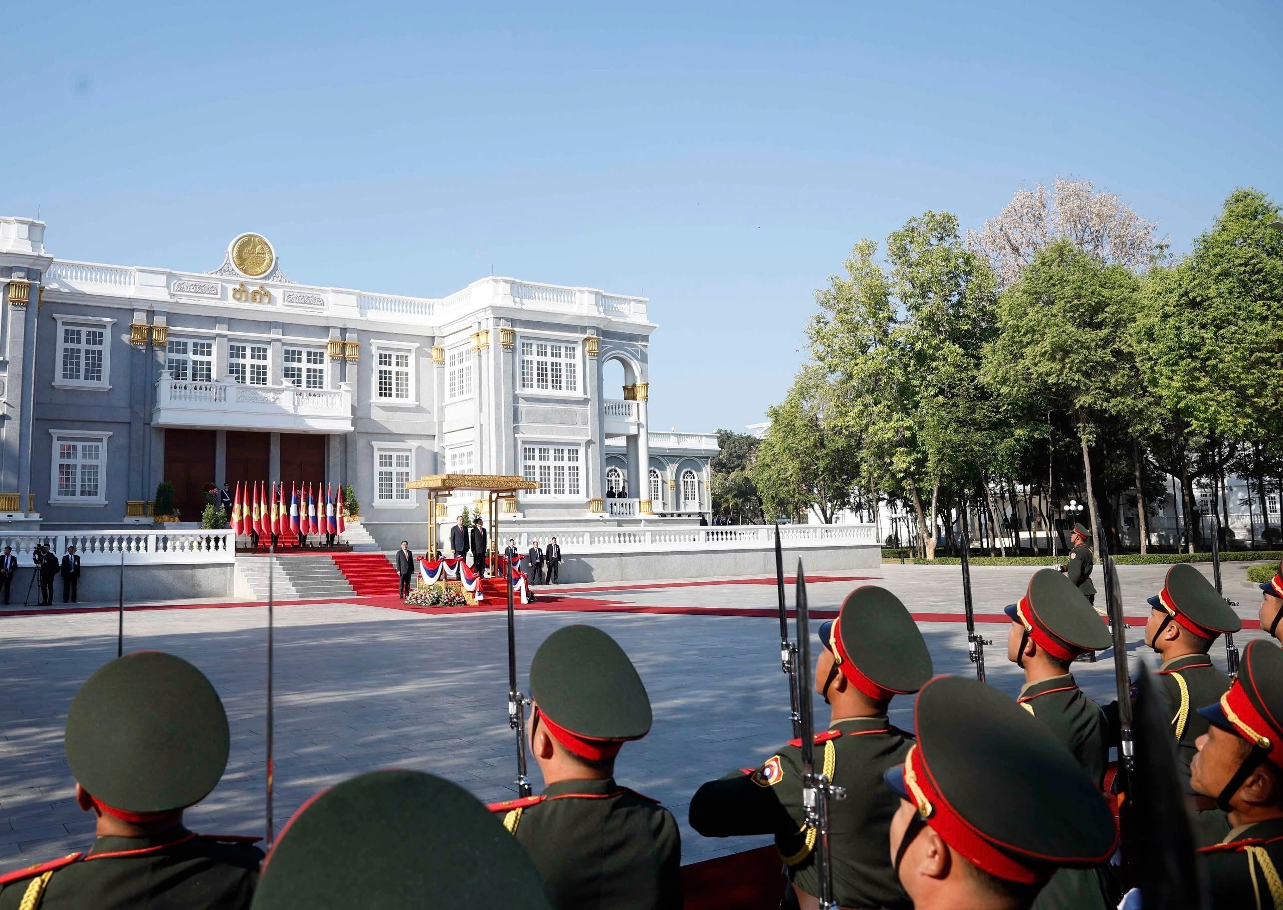 Lễ đ&oacute;n Tổng B&iacute; thư T&ocirc; L&acirc;m thăm cấp nh&agrave; nước tới L&agrave;o 2026 - Ảnh 1.