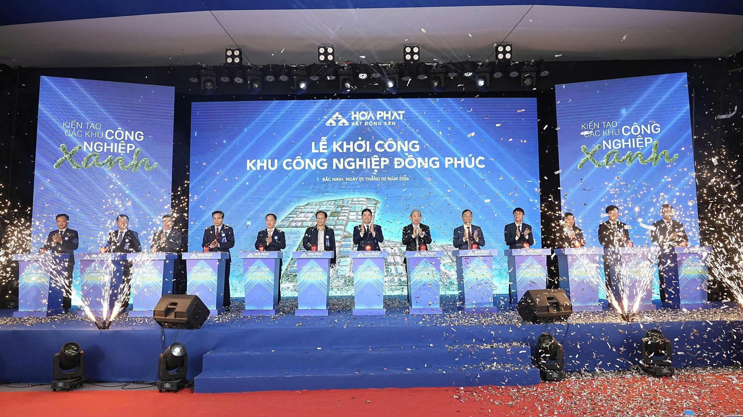 Hòa Phát khởi công khu công nghiệp hơn 3.700 tỉ đồng ngay gần sân bay Gia Bình- Ảnh 1.