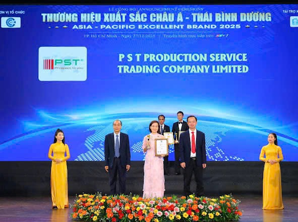 C&ocirc;ng ty PST đạt Thương hiệu Xuất sắc ch&acirc;u &Aacute; - Th&aacute;i B&igrave;nh Dương 2025 - Ảnh 1.