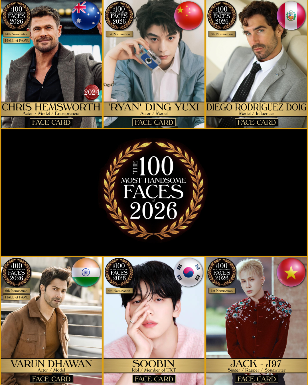 Jack bất ngờ được đề cử 100 gương mặt đẹp trai nhất thế giới - Ảnh 2.