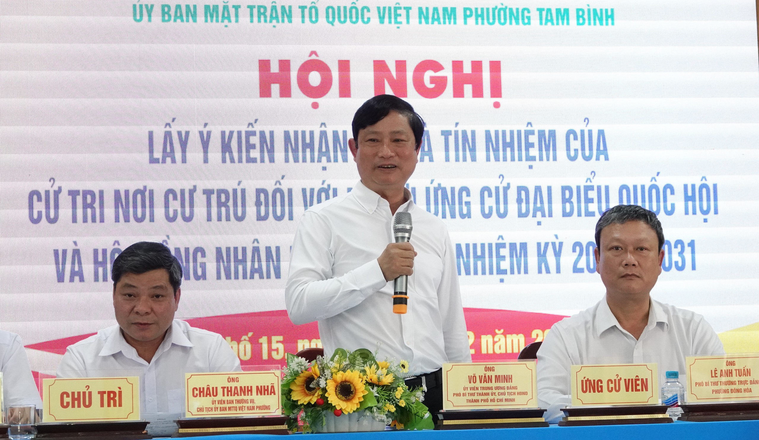 Cử tri nơi cư trú tín nhiệm ông Võ Văn Minh ứng cử đại biểu HĐND TP.HCM - Ảnh 3.