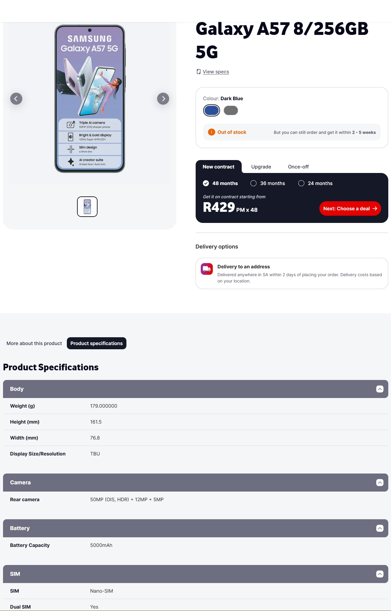 Galaxy A57 và A37 lộ diện trên trang bán lẻ trước giờ G - Ảnh 1.