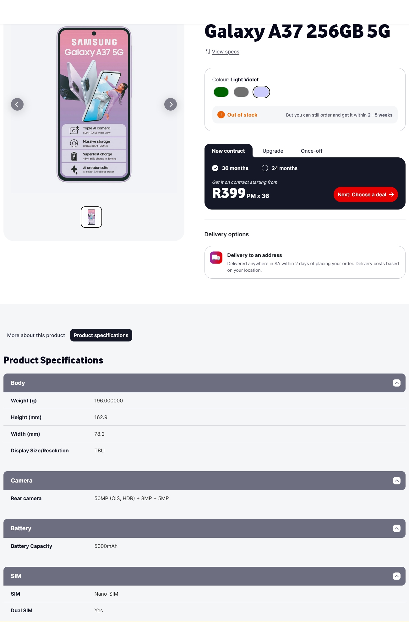 Galaxy A57 và A37 lộ diện trên trang bán lẻ trước giờ G - Ảnh 2.