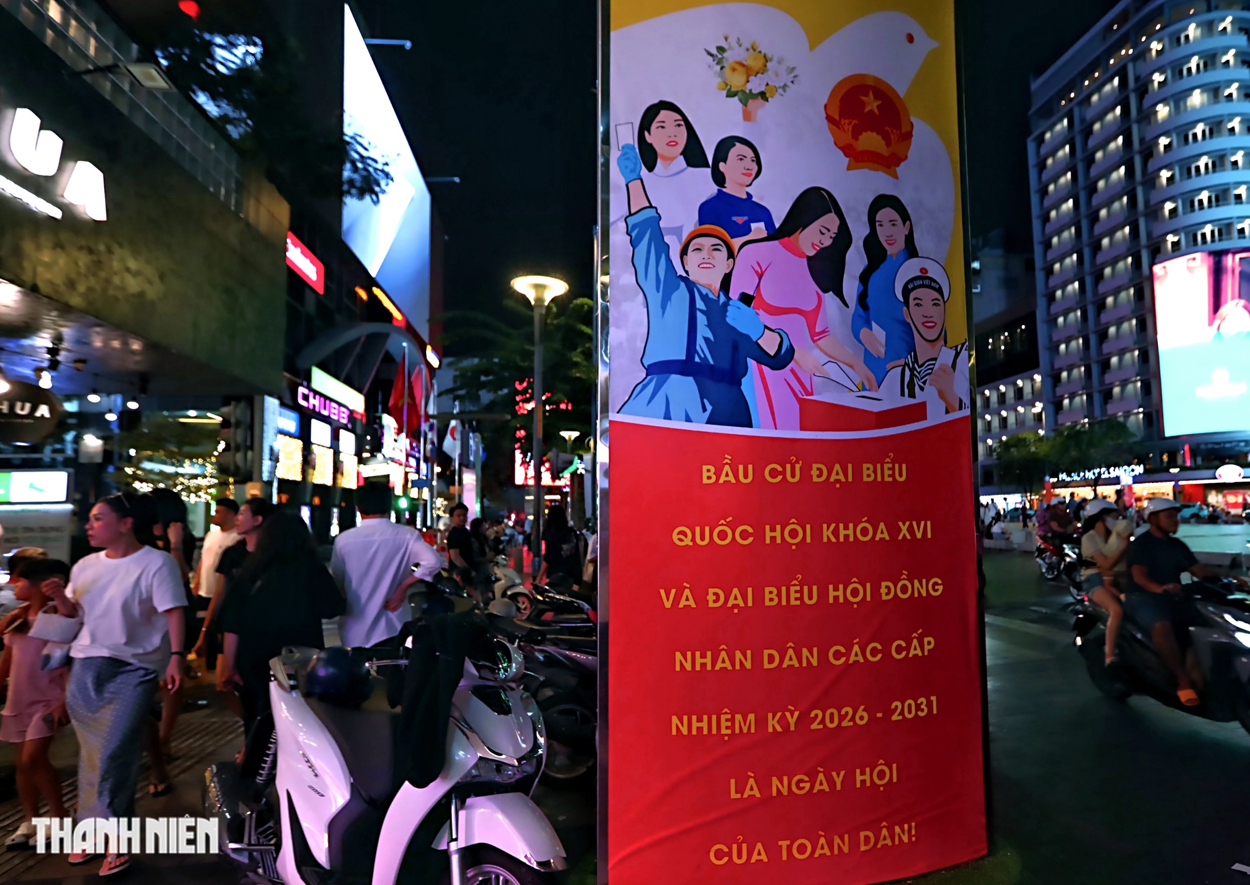 Bầu cử Quốc hội 2026: TP . HCM rực rỡ cờ hoa chào mừng ngày hội toàn dân - Ảnh 12.