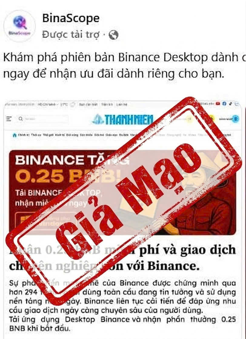 Cảnh báo tài khoản Facebook mạo danh Báo Thanh Niên để quảng bá tiền ảo- Ảnh 2.