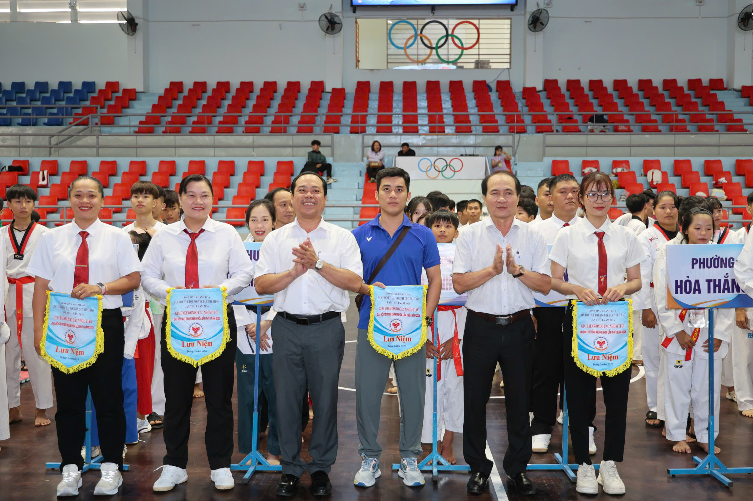 Kh&aacute;nh H&ograve;a khai mạc giải taekwondo c&aacute;c nh&oacute;m tuổi Đại hội TDTT tỉnh lần thứ I 2026- Ảnh 1.