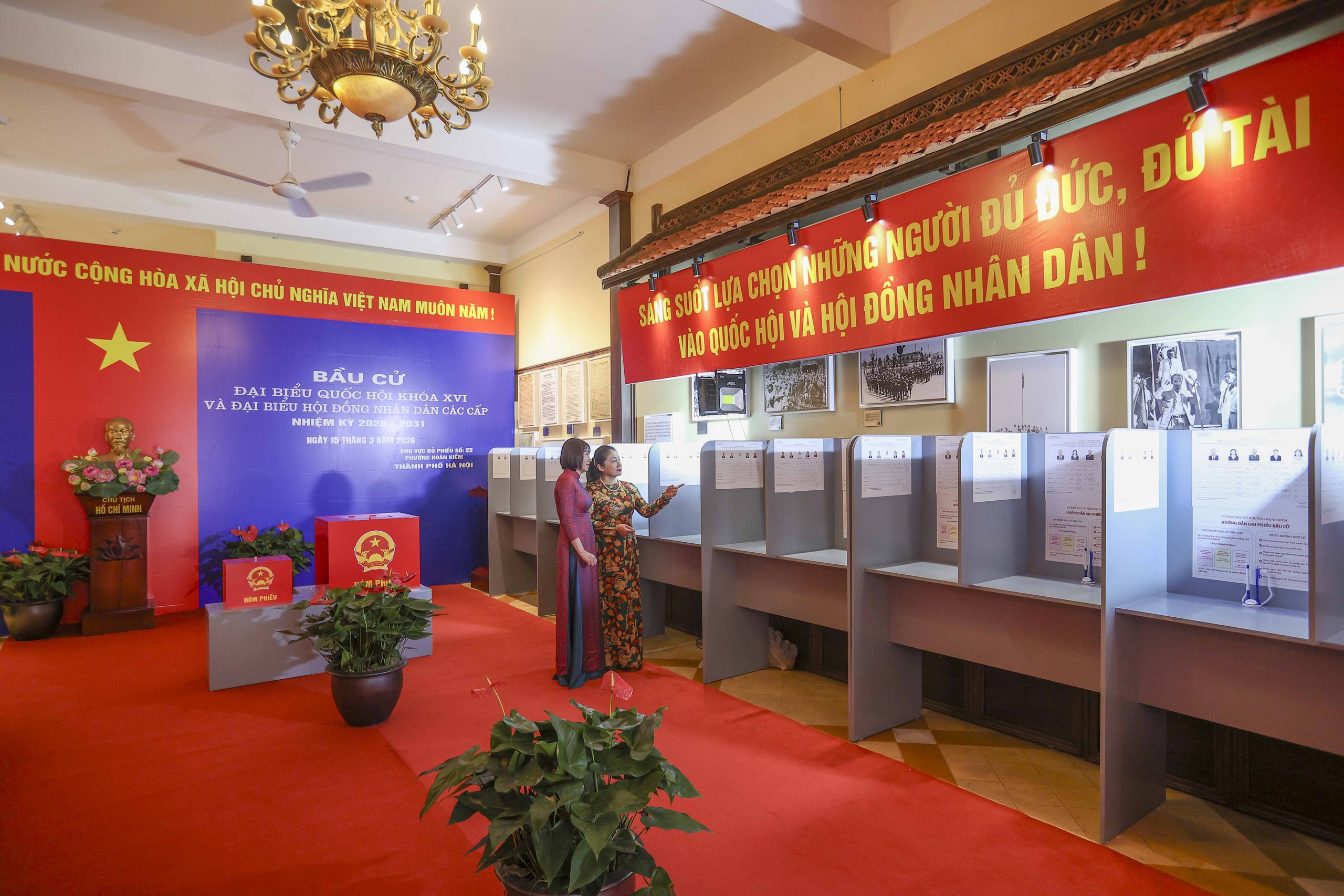 C&aacute;c điểm bầu cử đặc biệt ở H&agrave; Nội sẵn s&agrave;ng cho ng&agrave;y hội lớn to&agrave;n d&acirc;n - Ảnh 5.